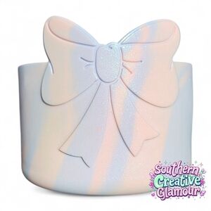 Tumbler Boot | Cotton Candy Princess Bow Tumbler Sleeve